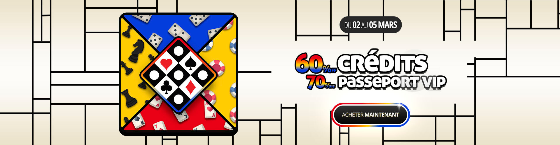 ? 60% de r�duction sur cr�dits et 70% sur passaportes no ClubDeJeux!