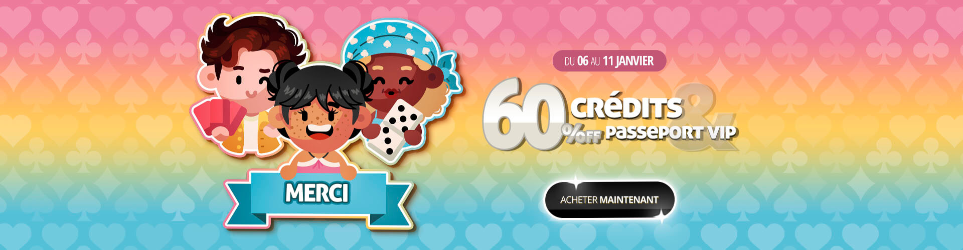 Aujourd?hui, c?est pour toi : 60 % de r�duction pour dire merci avec style !?