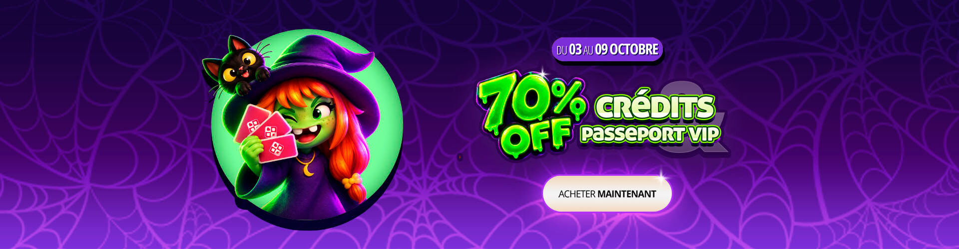 ? La sorci�re a frapp� : 70 % de r�duction sur tout sur ClubDeJeux ! ??